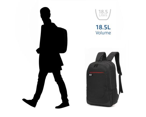 ACT Suburb 15.6" laptop backpack made from recycled plastic bottles, image , 4 image