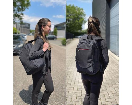 ACT Suburb 15.6" laptop backpack made from recycled plastic bottles, image , 5 image
