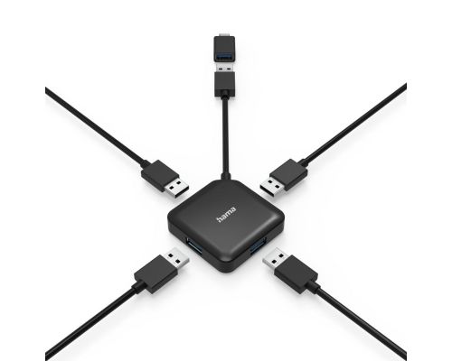 USB Hub, 4 Ports, HAMA-200116, image , 3 image