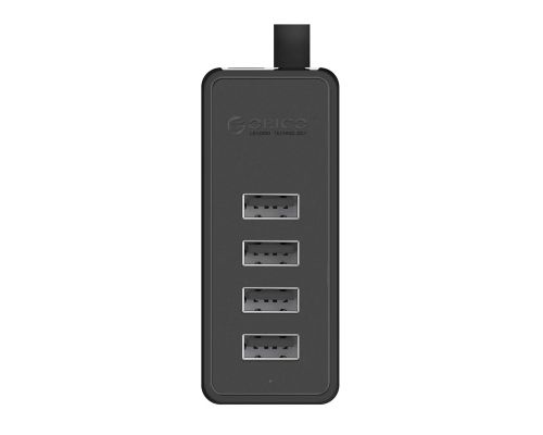Orico USB2.0 HUB 4 port - USB/Micro USB input, Black - W5P-U2-030-BK-EP, image , 2 image