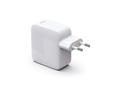 Hama Fast Charger, GaN, 2x USB-C, Extendable Charging Cable, PD, 30 W, white, image , 3 image