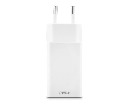 Hama Fast Charger, 1x USB-C, 1x USB-A, Mini Charger, PD, 45 W, white, image , 4 image