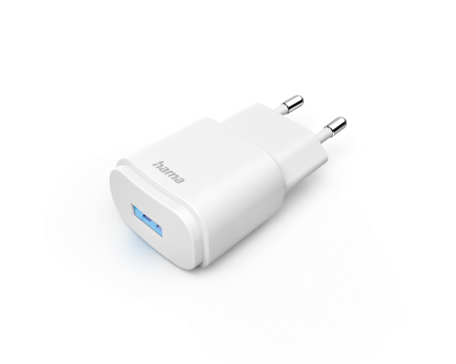 Мрежово зарядно HAMA, USB-A, 6 W, Бял, image _ab__is.image_number.default