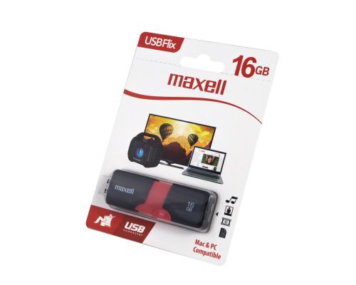 USB памет MAXELL FLIX, USB 2.0, 16GB, Черен, image _ab__is.image_number.default