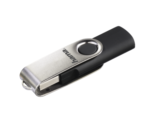 USB памет HAMA Rotate, 64GB, 10 MB/s, Черен, image 