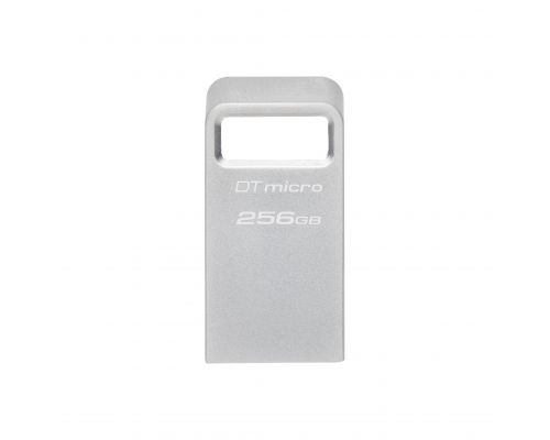 USB памет KINGSTON DataTraveler Micro, 256GB,USB-A 3.2 Gen 1, Сребрист, image 