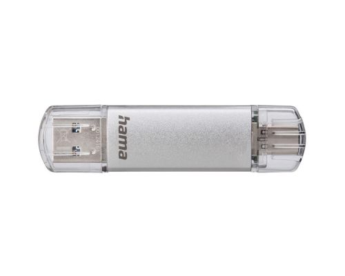 USB памет HAMA Тип USB-C/USB-A 3.0 Laeta, 32GB, 40 MB/s, silver, image _ab__is.image_number.default