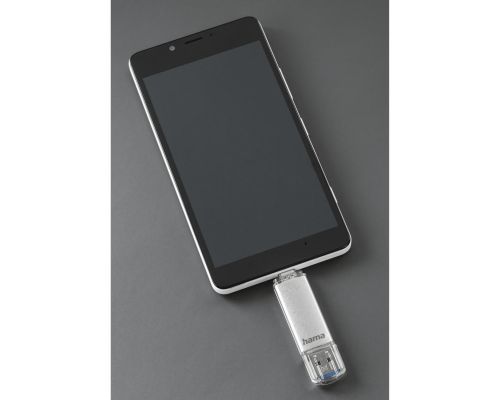 USB памет HAMA Тип USB-C/USB-A 3.0 Laeta, 32GB, 40 MB/s, silver, image _ab__is.image_number.default