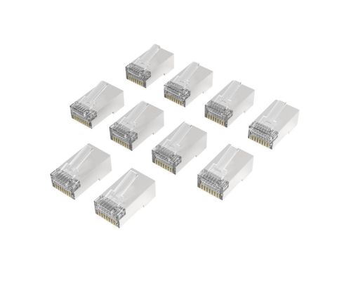 HAMA Накрайник RJ45, CAT 6a, 10 Gbit/s, екраниран, 10 бр., image 
