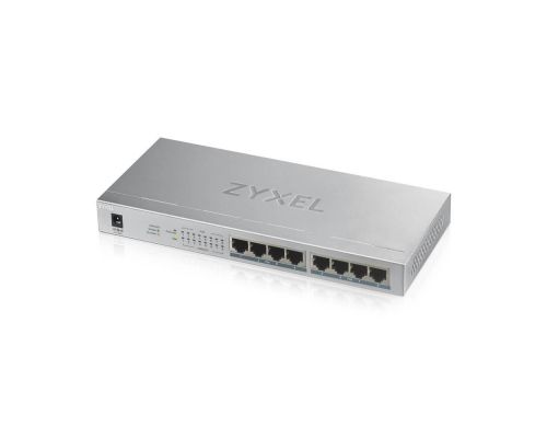 Суич ZyXEL GS1008-HP, 8-портов гигабитов неуправляем PoE+, 60W, image _ab__is.image_number.default