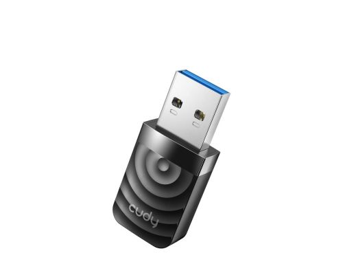 Безжичен нано адаптер Cudy WU1300S, USB 3.0, 2.4/5 Ghz, Вградена антена 2dBi, image 