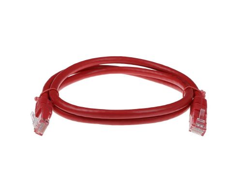 Мрежов пач кабел ACT U/UTP, CAT 6, RJ-45 - RJ-45, 0.5 m, Медни проводници, Червен, Булк опаковка, image _ab__is.image_number.default