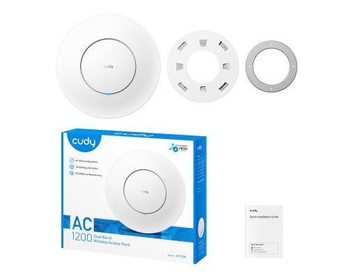 Wireless Access Point Cudy AP1200, AC1200, 2.4/5 GHz, 300 - 867 Mbps, image , 3 image
