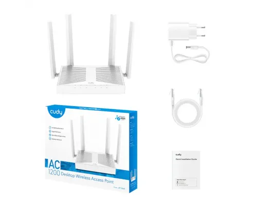 Wireless Access Point Cudy AP1300D Wi-Fi Gigabit AC1200, image , 2 image
