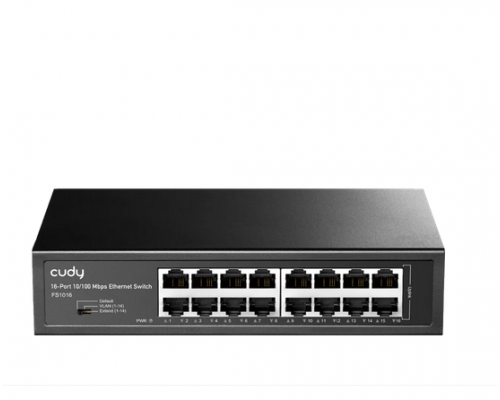 Суич Cudy FS1016, 16 портов, 10/100Mbps, Metal Switch, image 