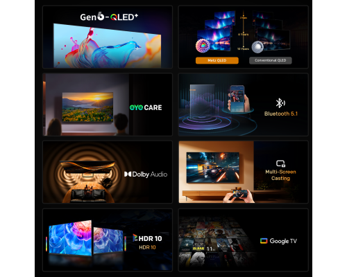 Телевизор METZ 43" 43MQH7000Z Full HD QLED+ Google TV, Клас E, image _ab__is.image_number.default