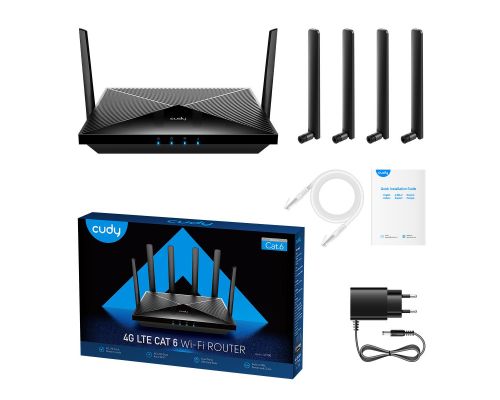 Безжичен рутер Cudy LT700, AC1200, 4G, LTE CAT 6, 2.4/5 GHz, 300 - 867 Mbps, image _ab__is.image_number.default
