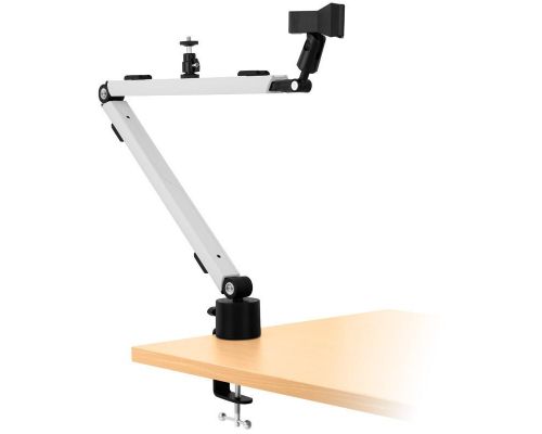 MOUNT ARM, Microphone Arm with Table Clamp - White, image , 2 image