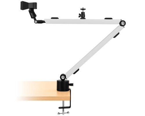 MOUNT ARM, Microphone Arm with Table Clamp - White, image , 4 image