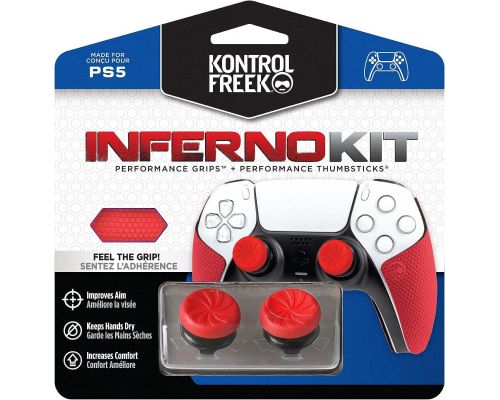 Аксесоар Kontrolfreek Performance Inferno Kit PS5 с включени сменяеми бутони и грипове за DualSense, image _ab__is.image_number.default