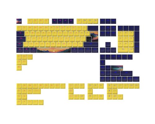 Капачки за механична клавиатура Dark Project - Sunset PBT - ANSI & ISO, image 