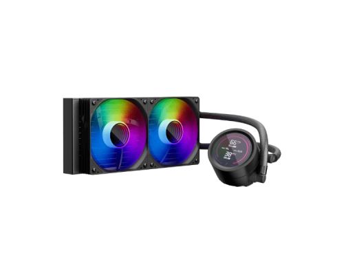 1stPlayer Water Cooling 240mm - Thunderstorm TS4 240 Black - Digital Display, aRGB, image , 2 image