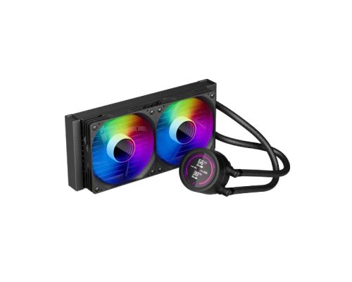 1stPlayer Water Cooling 240mm - Thunderstorm TS4 240 Black - Digital Display, aRGB, image , 4 image