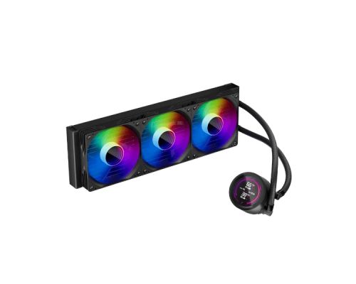 1stPlayer Water Cooling 360mm - Thunderstorm TS4 360 Black - Digital Display, aRGB, image , 2 image