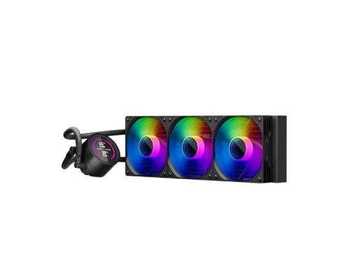 1stPlayer Water Cooling 360mm - Thunderstorm TS4 360 Black - Digital Display, aRGB, image , 3 image