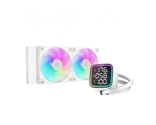 DeepCool Water Cooling LD240 WH - LED Display, A-RGB, image 