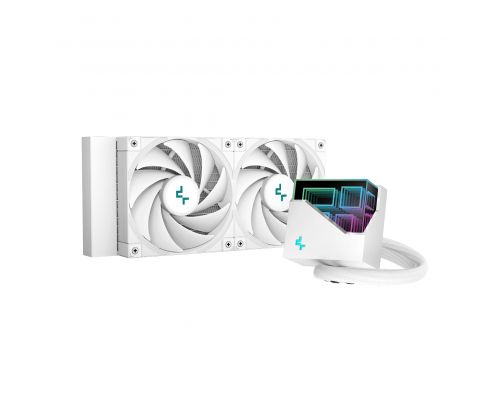 DeepCool Water Cooling LT520 White - Addressable RGB, Infinity mirror design - LGA1700/AM5, image 