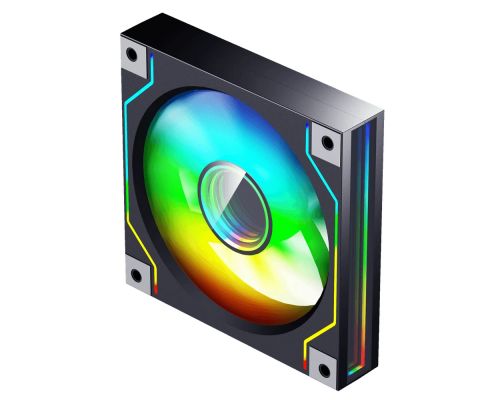 Darkflash Fan 120mm DM20 A-RGB Black - Infinity Mirror, image , 3 image