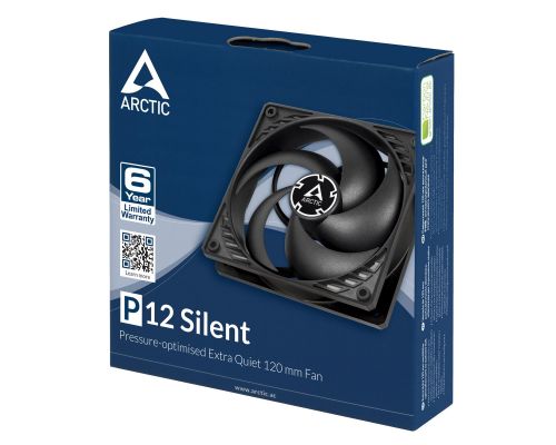 Arctic Fan 120mm P12 Silent black/black - ACFAN00130A, image , 5 image