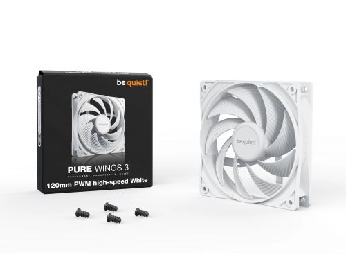 be quiet! Fan 120mm - Pure Wings 3 120mm PWM high-speed White, image , 3 image