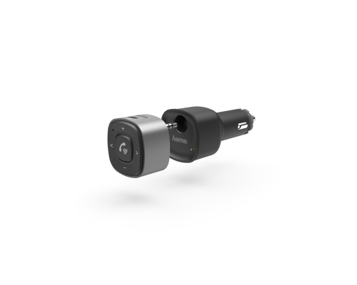Hama Bluetooth Receiver for Cars, with 3.5 mm Plug and USB Charger, image 