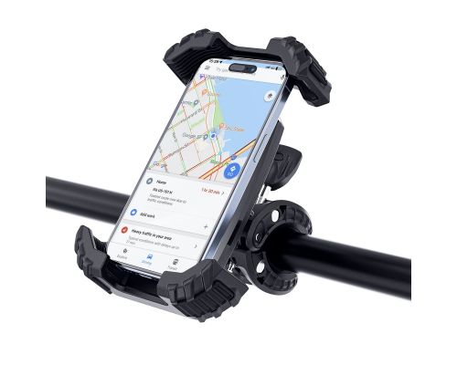 Acefast Стойка за телефон за колело Bicycle phone holder - Anti-skid, Shock-Absorbing - D23 - Black, image _ab__is.image_number.default