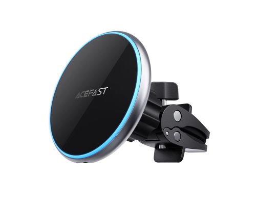 Acefast Car phone holder - for Air vent, Wireless Magnetic Wireless Charging - D3 - Silver, image , 2 image