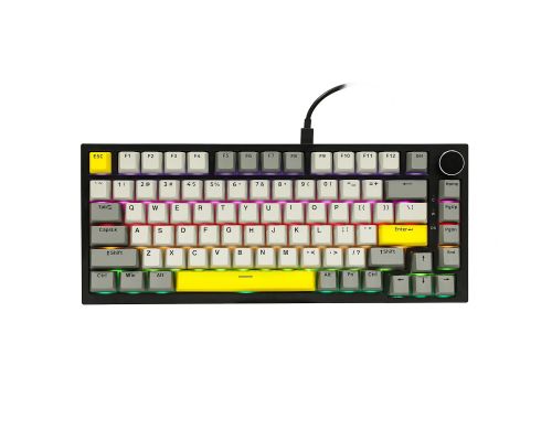 Ajazz геймърска механична клавиатура Gaming Mechanical Keyboard AK820 - Moon Switches [Linear] (English US), Black, Gray, RGB, image 
