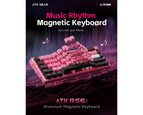 ATK професионална геймърска механична клавиатура Professional Gaming Mechanical Keyboard RS6 Ultra - 8K, TTC RGB Magneto [Linear] - Night Hunter, image _ab__is.image_number.default
