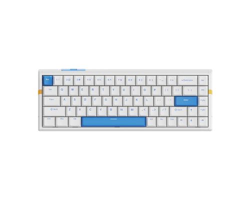 ATK професионална геймърска механична клавиатура Professional Gaming Mechanical Keyboard RS6 - 8K, Gateron Jade Pro Switches [Linear] - White, image 