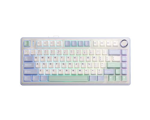 Aula Wireless Gaming Mechanical Keyboard F75 - Reaper Switch [Linear] (English US), Purple, Beige, Green, image 