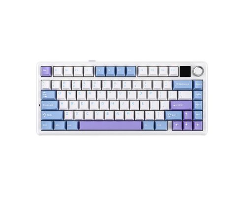 Aula геймърска механична клавиатура Wireless Gaming Mechanical Keyboard F75 MAX - Reaper Switch [Linear] (English US), White, Blue, Purple, image _ab__is.image_number.default