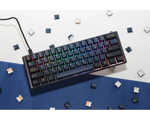 Ducky Professional Gaming Mechanical Keyboard One 3 Pro Mini Nazca Line - 8K, Cherry MX2A RGB Brown [Tactile], image , 5 image