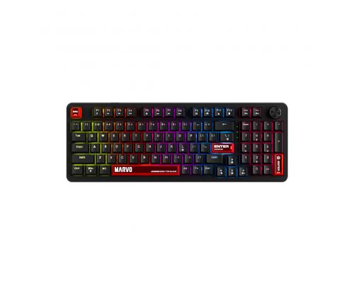 Marvo геймърска механична клавиатура Gaming Mechanical Keyboard Arma 98 KG937 - 1K, TNT Peach Switches [Linear], (English US), image 