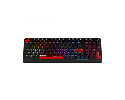 Marvo геймърска механична клавиатура Gaming Mechanical Keyboard Arma 98 KG937 - 1K, TNT Peach Switches [Linear], (English US), image _ab__is.image_number.default