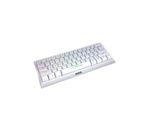 Marvo Gaming Mechanical keyboard 61 keys TKL Hecate 61R WH - KG962G White - RED switches, RGB (English US), image , 2 image