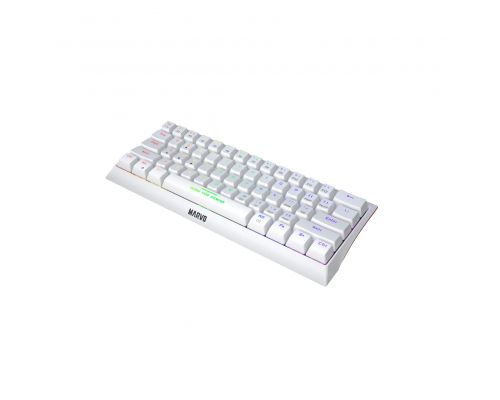 Marvo Gaming Mechanical keyboard 61 keys TKL Hecate 61R WH - KG962G White - RED switches, RGB (English US), image , 4 image