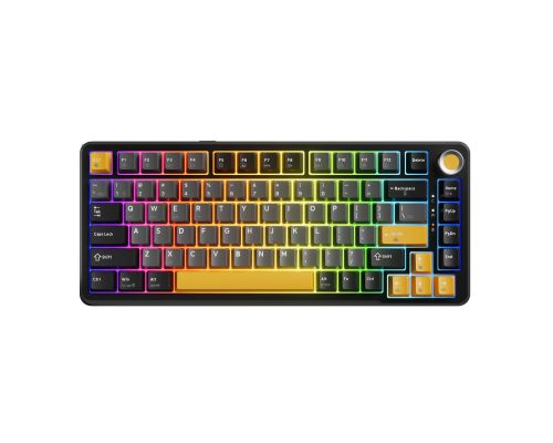 Marvo Wireless Gaming Mechanical keyboard Titan 75 - KG985W Black - Banana Crystal [Linear], image 