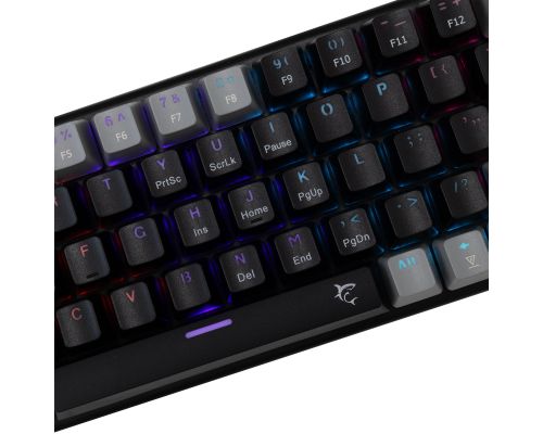 White Shark Gaming Mechanical Keyboard WAKIZASHI 2 - Red Switches (English US), Black, Gray, image , 3 image