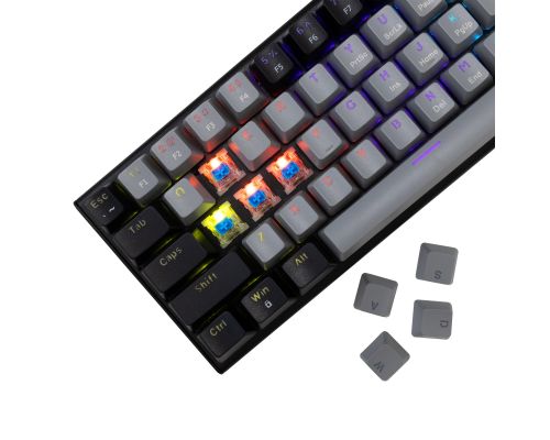 White Shark Gaming Mechanical Keyboard WAKIZASHI 2 - Blue Switches (English US), Gray, Black, image , 2 image